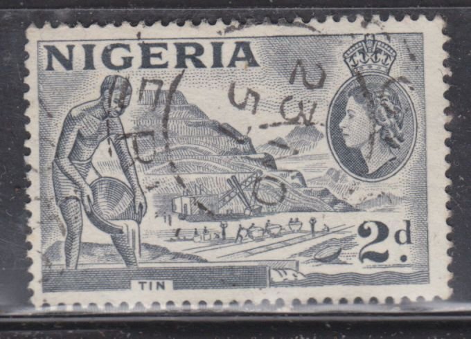 Nigeria 93B Mining Tin 1956