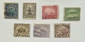 US 1922 Regular 1922/3 Issues #565-571 USED 7 stamps