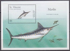 1996 St Vincent and Grenadines 3695/B397 Sea fauna