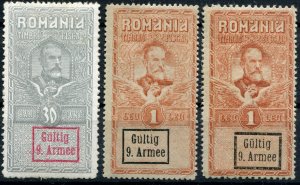 Romania  Mi.#  3 Stamps  MNH