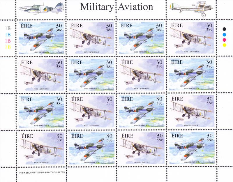 Ireland 2000 Military Aviation Sheet  VF/NH(**)