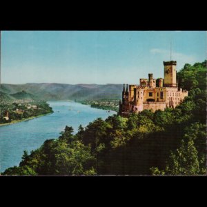 GERMANY - Postcard - Stolzenfels Castle by Rhine