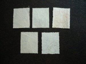 Stamps - Argentina - Scott# 342-346,348  - Used Part Set of 5 Stamps