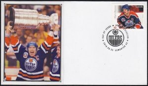 CANADA # 2946.7 MARK MESSIER HOCKEY STAMP on FIRST DAY COVER