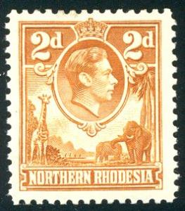 HALF-CAT BRITISH SALE: NORTHERN RHODESIA #31 Mint