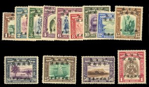 North Borneo - Japanese Occupation #N16-28 Cat$437, 1944 1c-$1, complete set,...