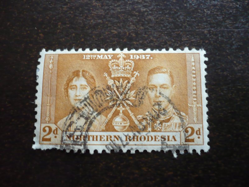 Stamps - Northern Rhodesia - Scott# 23 - Used Part Set of 1 Stamp