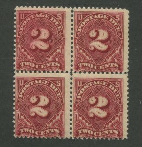 1910 United States Postage Due Stamp #J46 Mint Never Hinged Fine OG Block of 4 