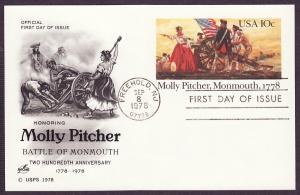 UX77 Molly Pitcher Artcraft FDC