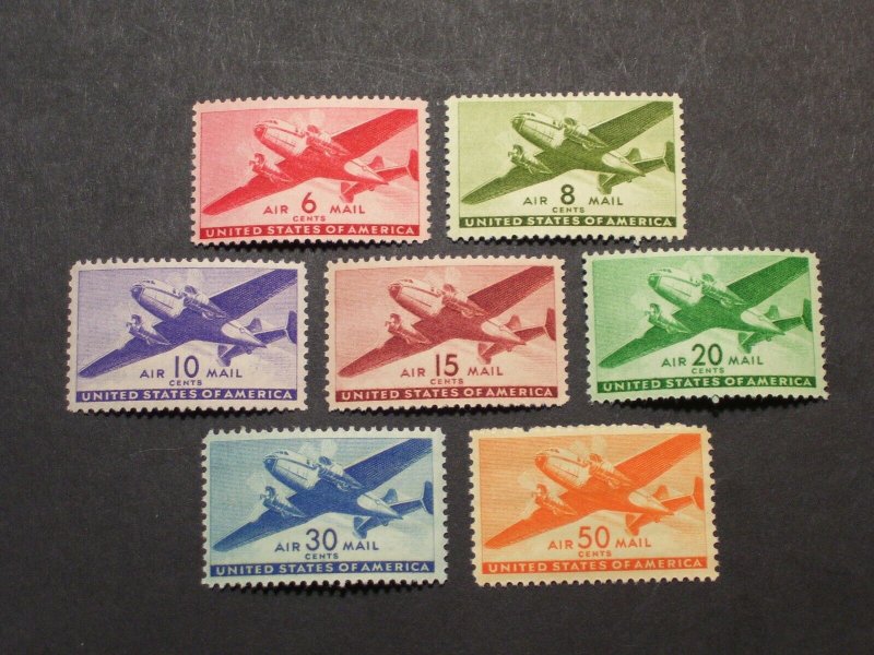 US Airmail Stamp - Scott# C23 thru C31 MNH Complete Set