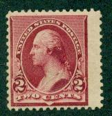 US #219D  Mint  VF VLH OG  Scott $250.00