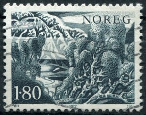 Norway Sc#697 Used, 1.80k multi, Flora (1977)