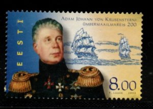 Estonia Sc 461 2003 Krusenstern Circumnavigation stamp mint NH