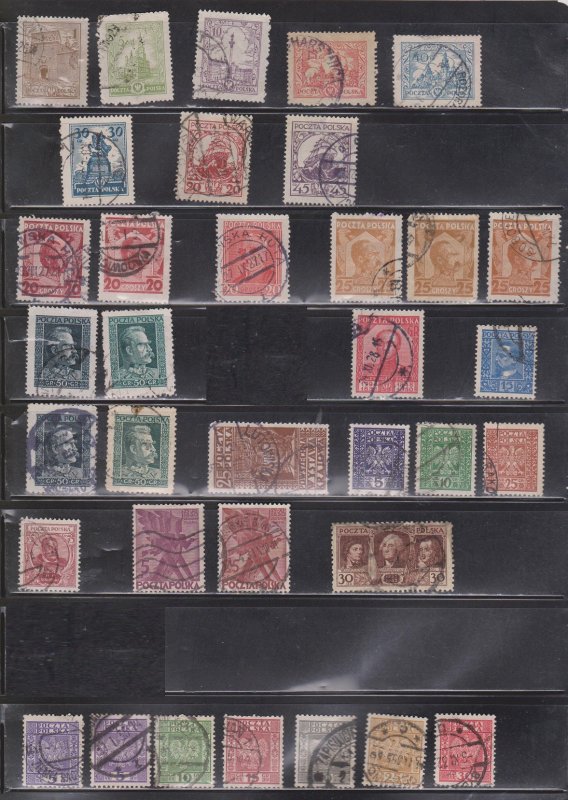 POLAND - Used Collection Of Early Including Airmails, Semi-postals & Postage Due