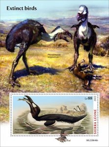 Sierra Leone - 2022 Extinct Birds, Great Auk - Stamp Souvenir Sheet - SRL220646b