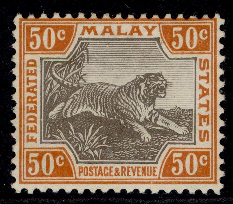 MALAYSIA - Fed Malay GV SG74b, 50c black & orange-brown, LH MINT. Cat £42.