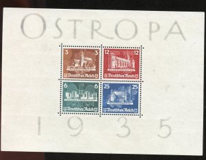 GERMANY OSTROPA SOUVENIR SHEET SCOTT#B58 PRISTINE WITHOUT GUM MINT NH-SCOTT $975