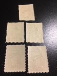 Turkey sc C1-C5 MNH comp set