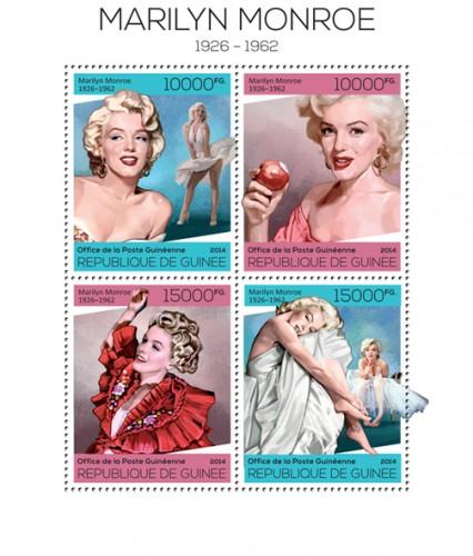 GUINEA 2014 SHEET MARILYN MONROE