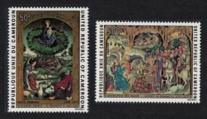 Cameroun Paintings Christmas 2v 1975 MNH SG#762-763