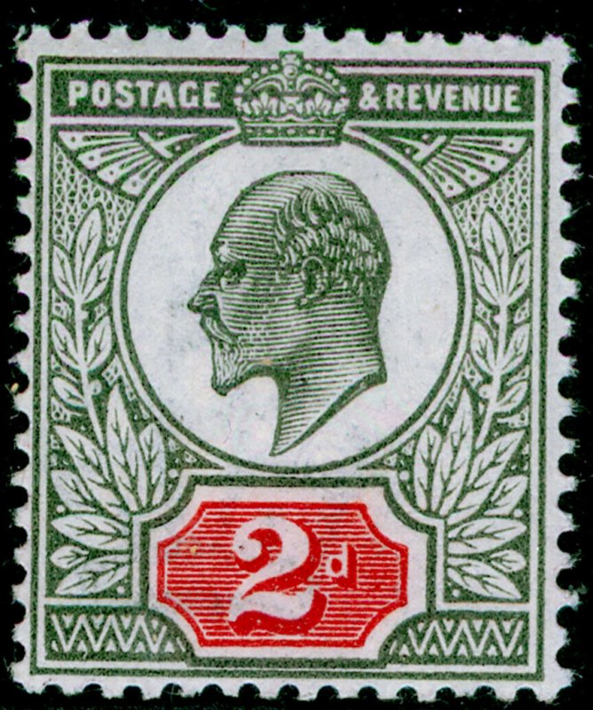 SG292 SPEC M13(4), 2d grey-green & bright carmine, NH MINT. Cat £55. 