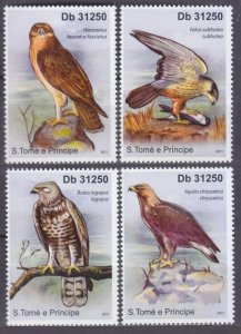 2011 Sao Tome and Principe 4913-4916 Birds of prey 13,00 €