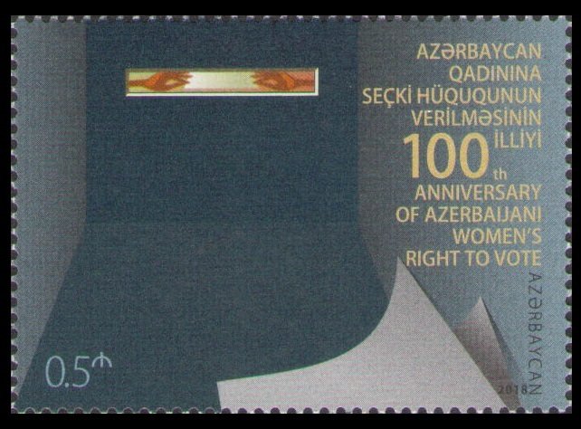 2018 Azerbaijan 1379 100 years of women's suffrage in Azerbaijan