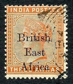 KUT 1895 3a Variety Wide B of British Used