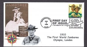 1998 Boy Scouts CTC # 3183j FDC Via Limited Edition 7 of 15