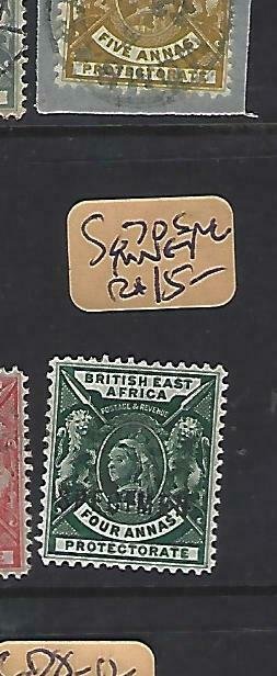 BRITISH EAST AFRICA (P1809B)  LION, QV  4A  SG 70  SPECIMEN   MNG