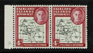 Falkland Islands SG# G5 Pair MNH / Dot Over a In East Variety (On Right)-S6028
