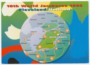 Postcard / Postmark Netherlands 1995 World Jamboree Dronten Flevoland 