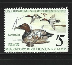 United States Scott RW42 1975 Duck Stamp Used