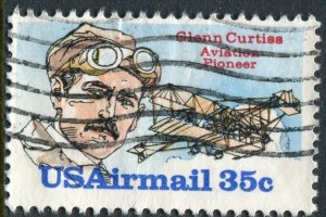 C100  35c Glenn Curtiss Air Mail Used