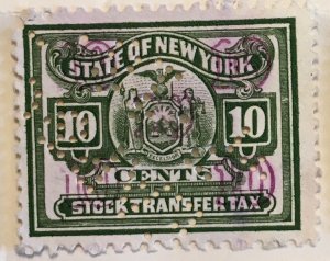 New York Stock Transfer, 10c, Vic's Stamp Stash