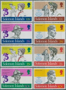 Solomon Islands 1982 SG477-484 Scouts set MNH