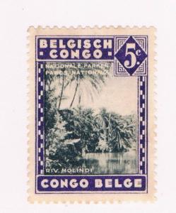 Belgian Congo  #166 NH Molindi River (B0229)