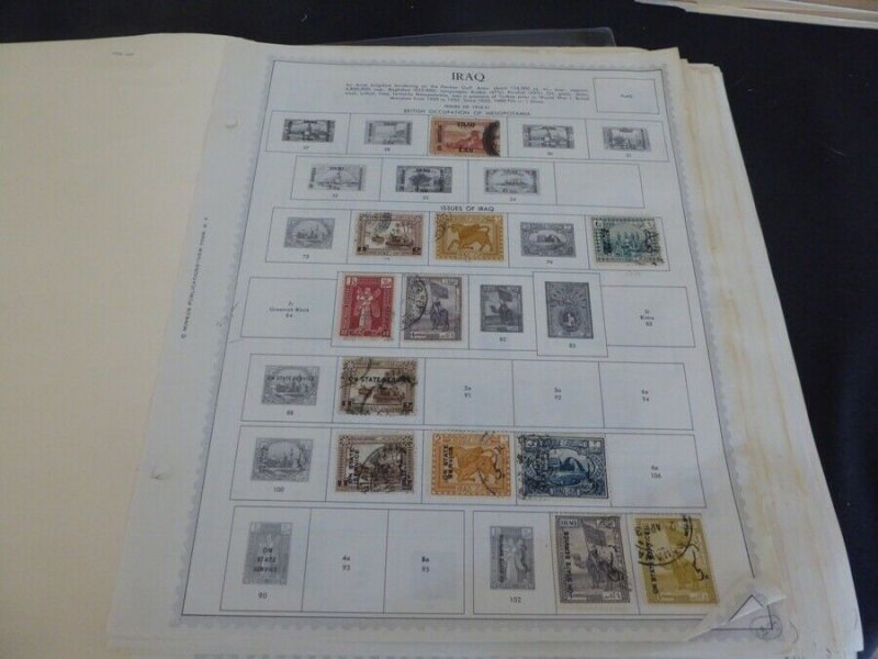 Iraq 1918-1976 Stamp Collection on Album Pages