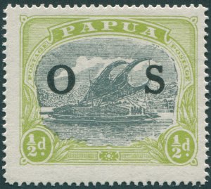 Papua 1931 ½d myrtle & apple-green Official SGO55 unused