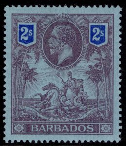 BARBADOS GV SG179, 2s purple & blue/blue, M MINT. Cat