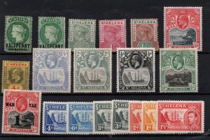 St Helena QV-KGVI mint MH collection WS36667