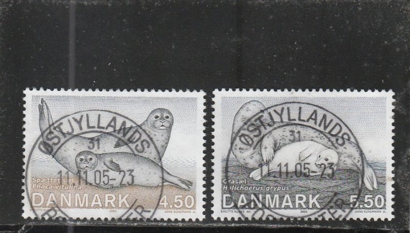 Denmark  Scott#  1343-1344  Used  (2005 Seals)