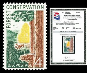 Scott 1122 1958 4c Conservation Issue Mint Graded XF-Sup 95 NH with PSE CERT