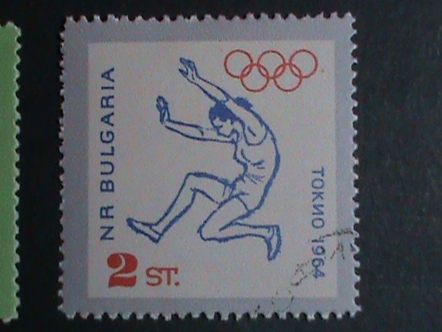 ​BULGARIA STAMP-1964-SC# 1368-71 18TH OLYMPIC GAMES-TOKYO'64 CTO STAMP SET VF