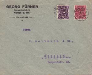 Germany  1922 Lot of Four Commercial Covers franked with Post Horns..  VF