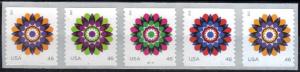 #4722-25, PNC-5  \Kaleidoscope\. MNH. .46 cent