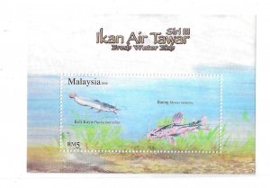 Malaysia 2006 Freshwater Fish Hologram S/S Sc 1093 MNH C10