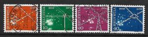SWITZERLAND, 340-343, U, 1952 SET
