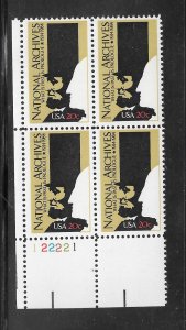 #2081 MNH Plate Block