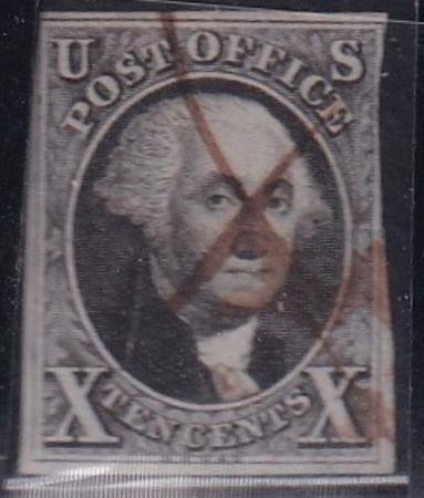 US Classics #2 USED F - VF Pen cancel Cat Value  $750